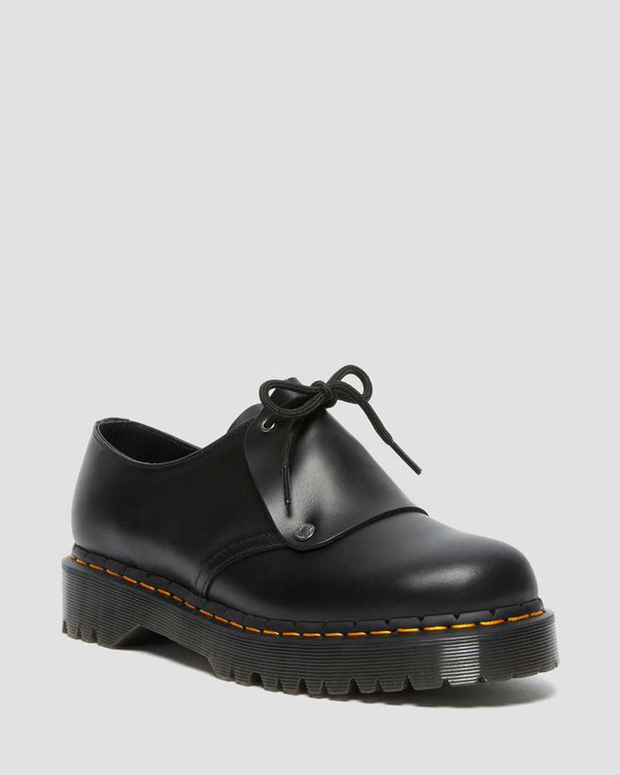 Dr Martens Oxfords Dame Svart 1461 Bex Brando Læder 6951UIHKQ